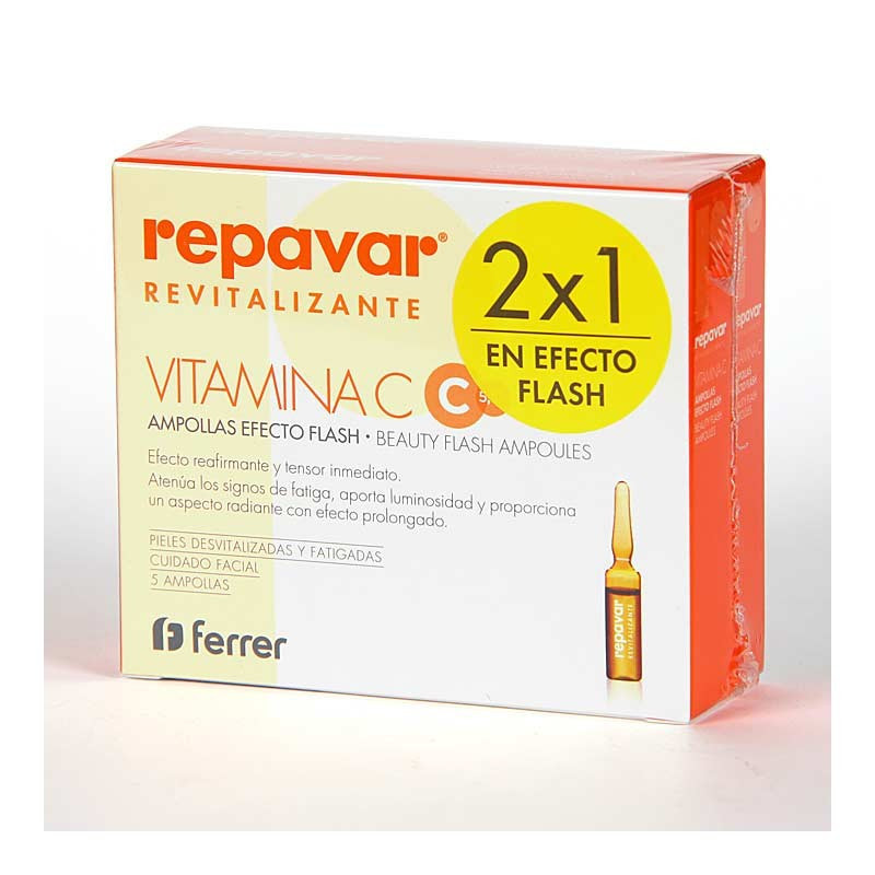 Repavar Revitalizante Ampollas Efecto Flash 5 ampollas
