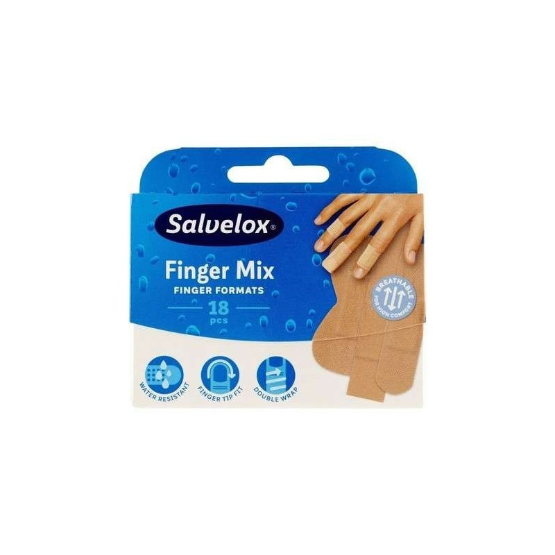 Salvelox Finger Mix Apósito Adhesivo 18 Unidades