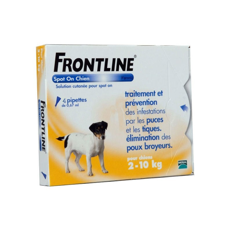 Frontline 4 pipetas perros pequeños de 2-10kg