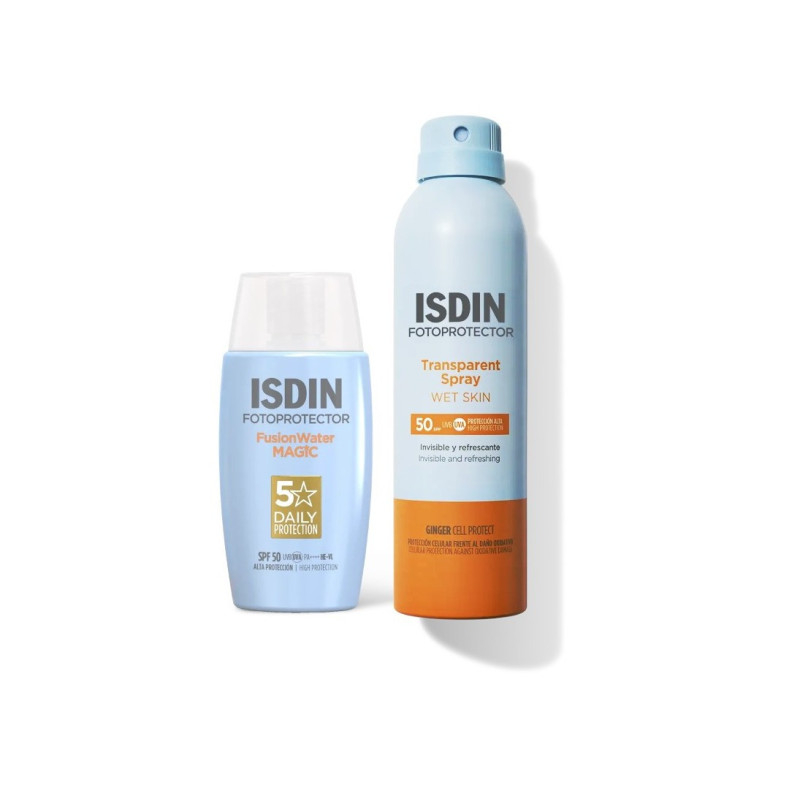 Isdin Fotoprotector Transparent Spray SPF50+ + fusion water magic 50ml
