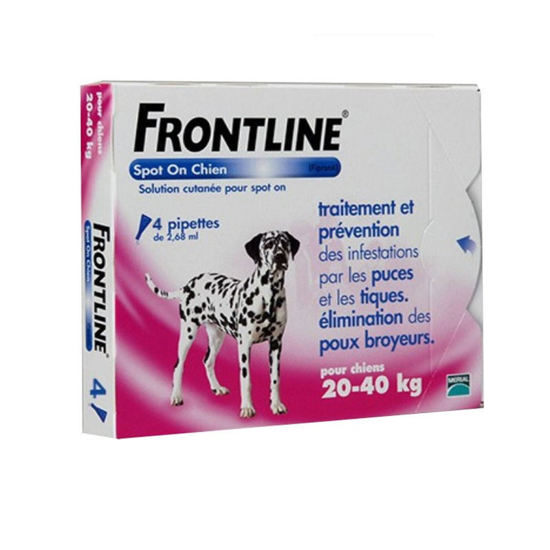Frontline 4 pipetas perros de 20-40kg