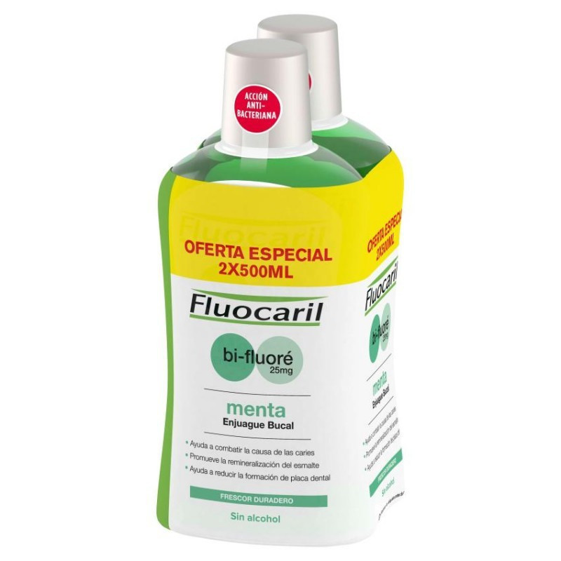 Fluocaril Bi-Fluore Colutorio con Flúor 500ml x2 unidades