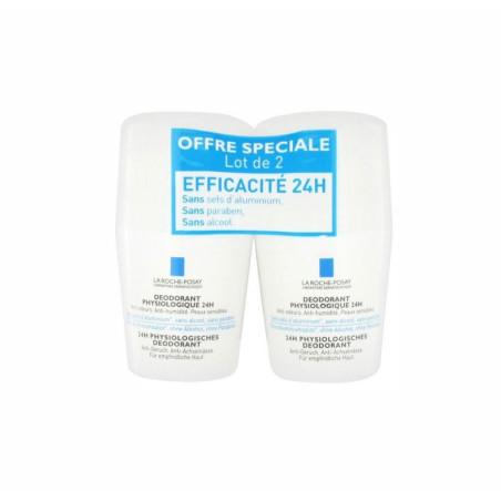 La Roche Posay Desodorante Roll-on 24 h 50 ml x2 unidades