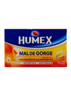HUMEX DOLOR DE GARGANTA MIEL LIMÓN 24 PASTILLAS