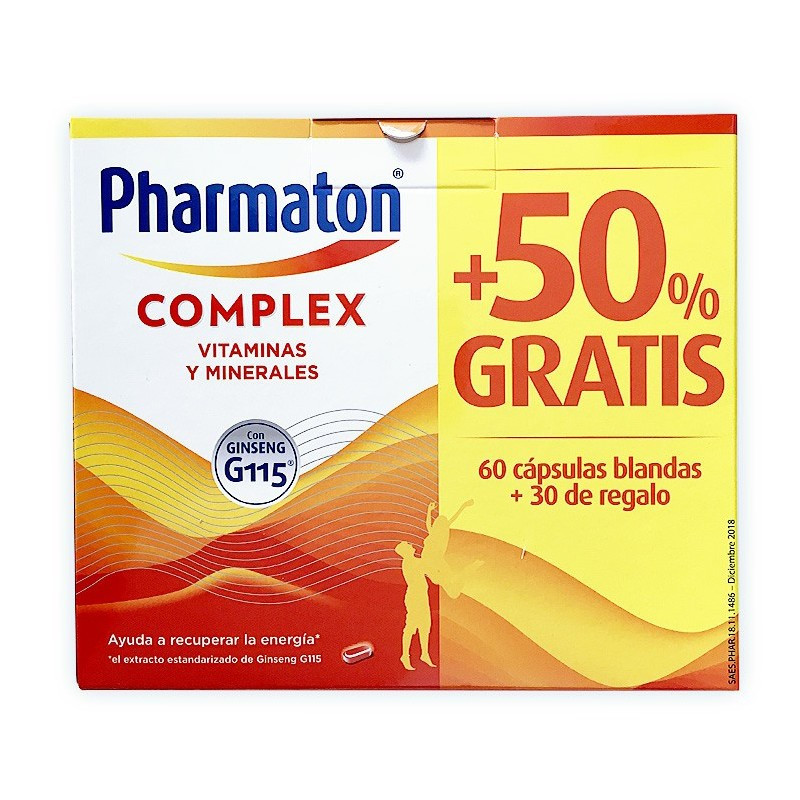 Pharmaton Complex Multivitamínico 90 cápsulas blandas