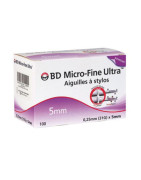 BD Micro Fine Ultra Agujas Bolígrafos de Insulina 5mm 100 unidades