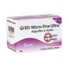 BD Micro Fine Ultra Agujas Bolígrafos de Insulina 5mm 100 unidades
