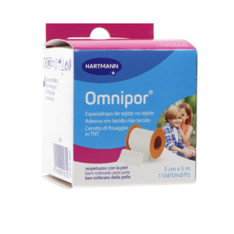 Hartmann esparadrapo omnipor blanco de papel suave 5cmX5m