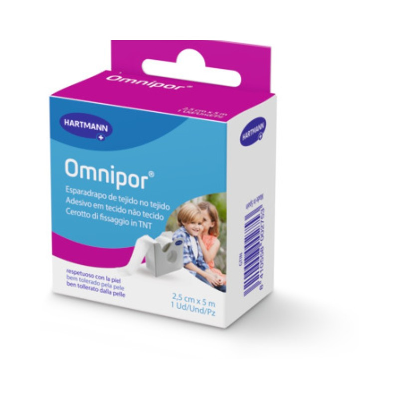 HARTMANN ESPARADRAPO OMNIPOR DE PAPEL 5 M X 2,5 CM CON DISPENSADOR