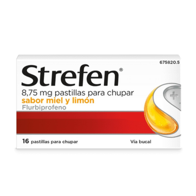 Strefen 8.75mg Pastillas para chupar sabor miel y limón 16ud