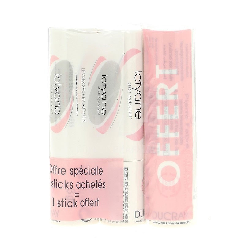 Ducray Ictyane Stick Labial pack 3 unidades