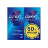 Durex Natural Plus Preservativos 12 ud Pack de 2