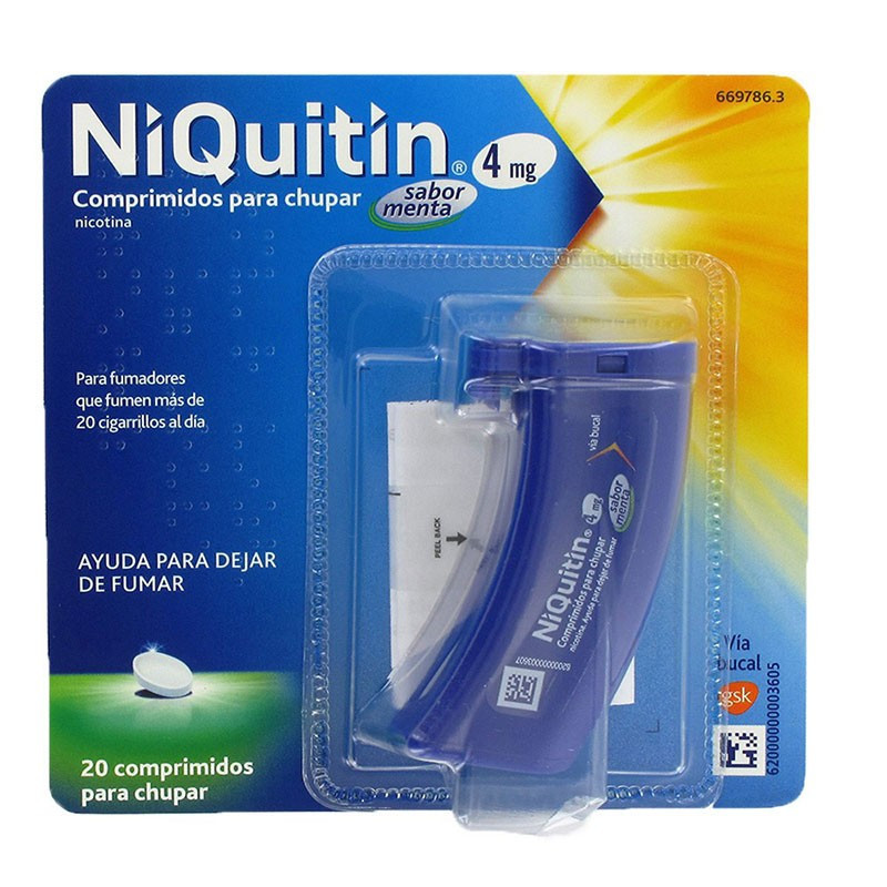 Niquitín 4mg 20 comprimidos para chupar sabor menta