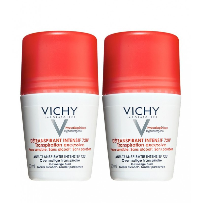 Vichy Desodorante Roll-On Transpiración Excesiva 72 h 50ml x2 unidades
