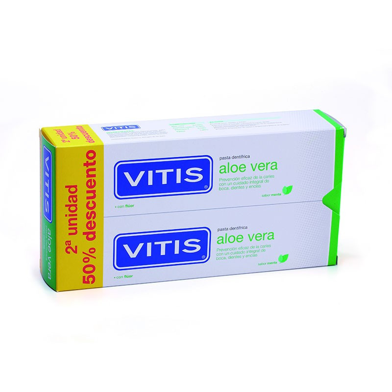 Vitis Dentífrico Aloe Vera 150ml x2 unidades