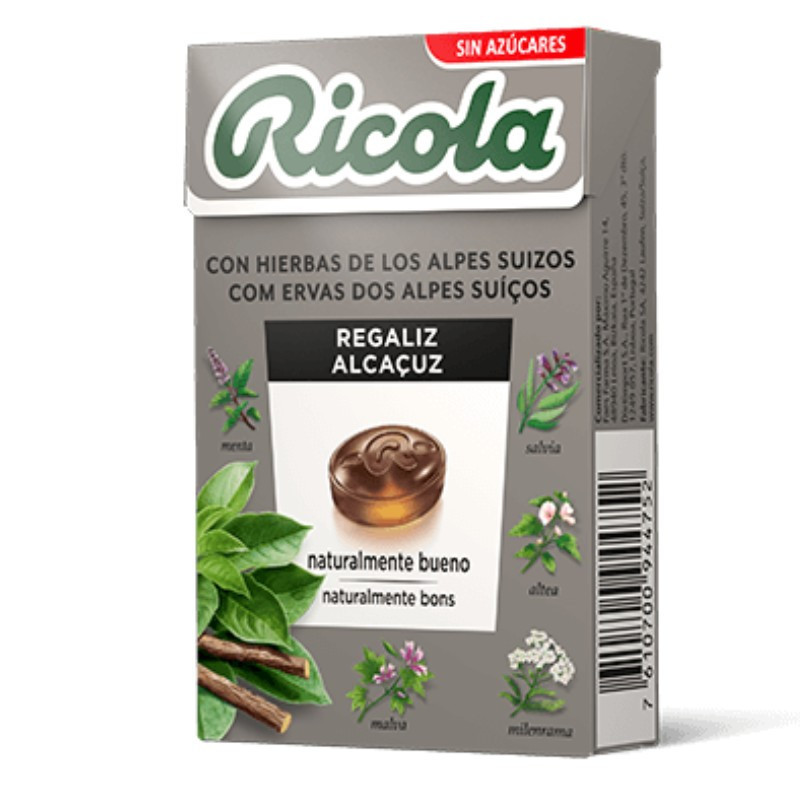 RICOLA CARAMELOS REGALIZ 50 GR