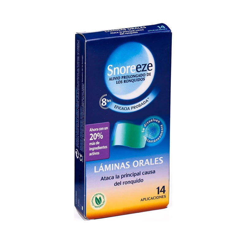 Snoreeze Láminas Orales Ronquidos 14 aplicaciones