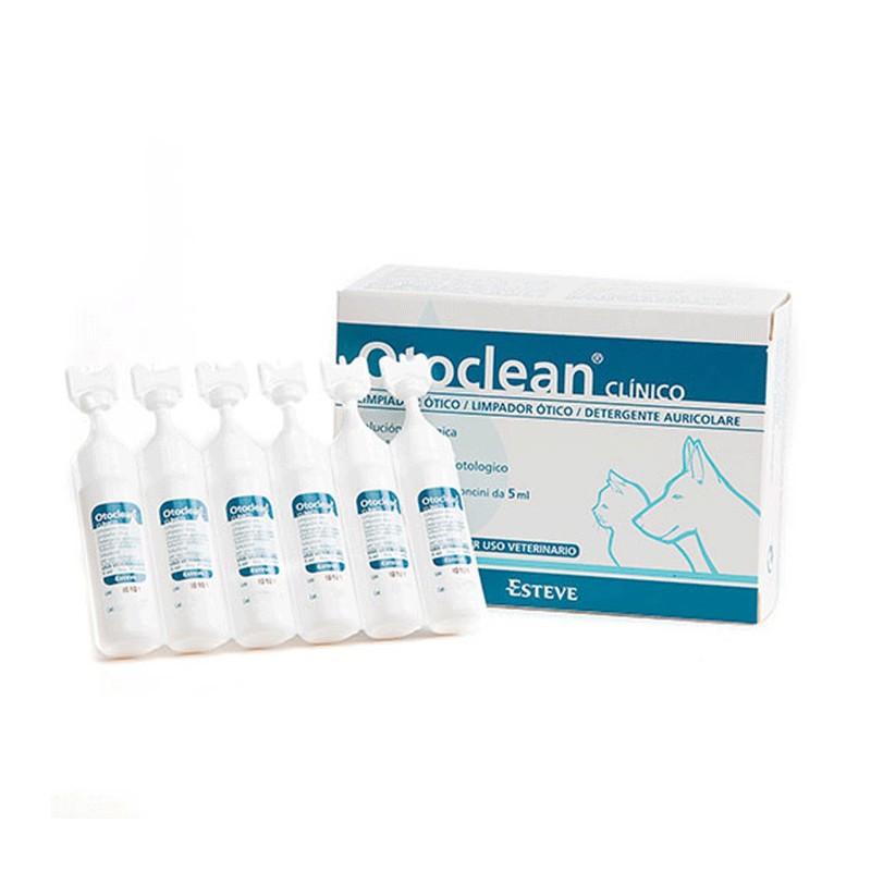 Otoclean Clínico Limpiador Ótico Mascotas 18 frascos x5ml