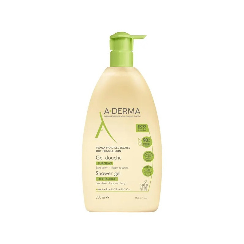 ADERMA GEL DE DUCHA SURGRAS 750ML