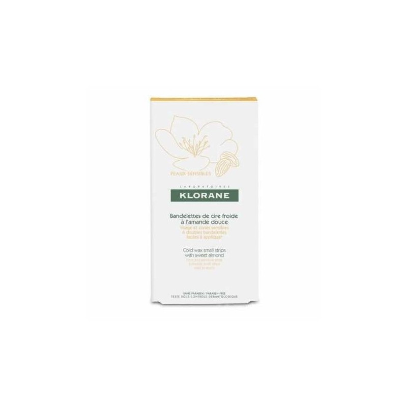 Klorane Bandas de Cera Fría de Almendras Dulces 6 ud