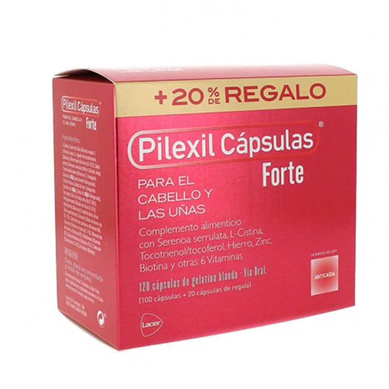 Pilexil Cápsulas es un complemento alimenticio para el cabello que aporta i...