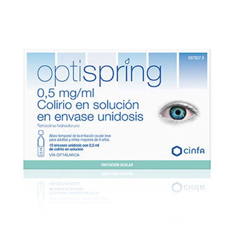 Optispring 0.5mg/ml colirio 10 monodosis