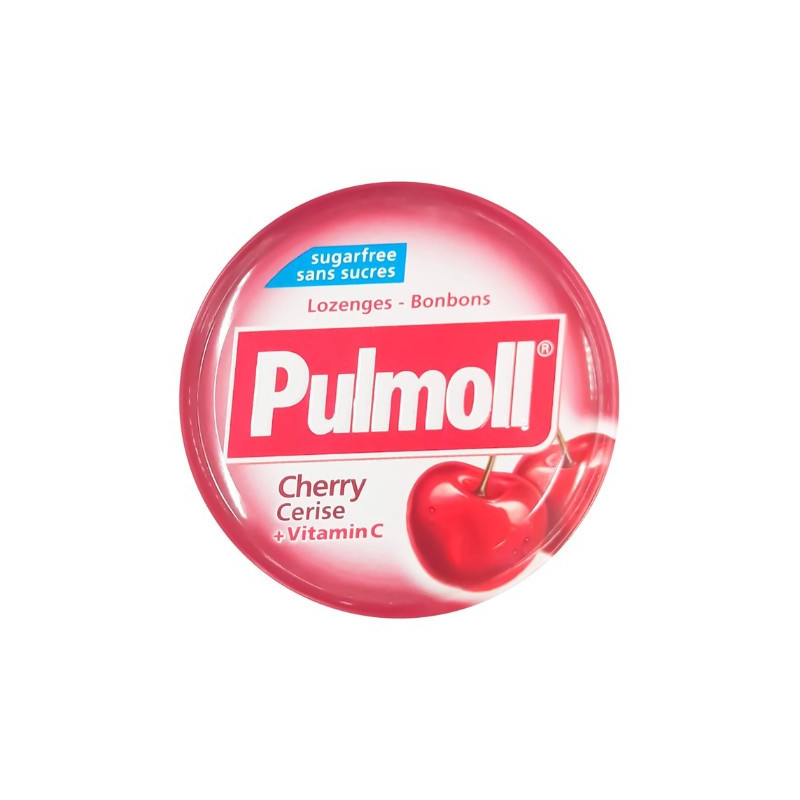 PULLMON PASTILLES SIN AZUCAR SABOR CEREZA 45GR