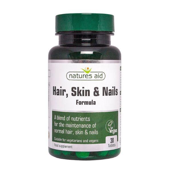 Skin Nails and Hair Natures Aid Caída del Cabello