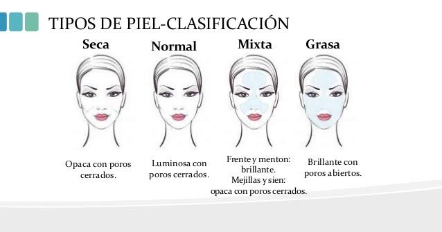 Clasificación tipos de piel