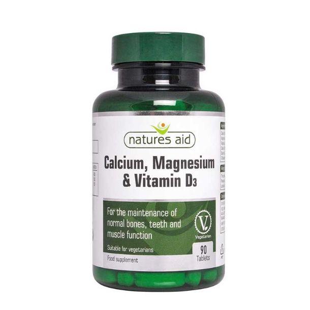 Natures Aid Calcio, Magnesio, Vitamina D3