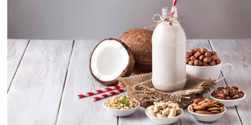 leche vegetal o leche de vaca