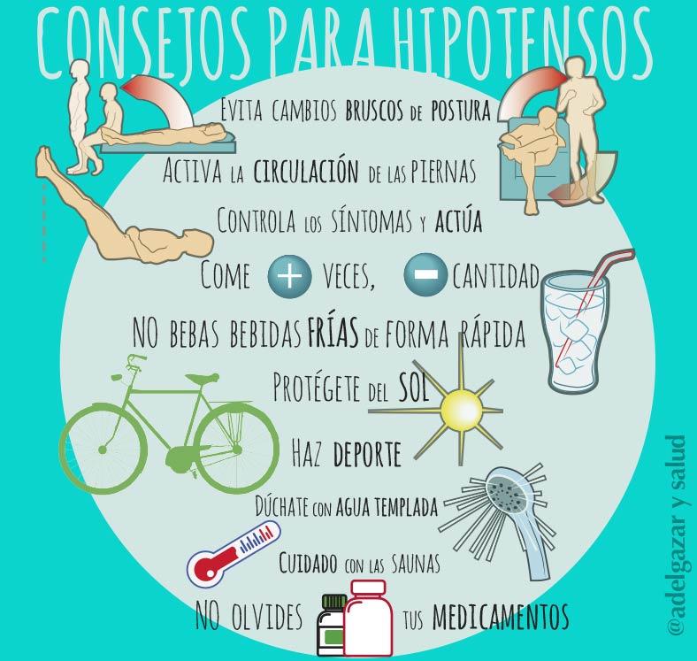 consejos para hipotensos